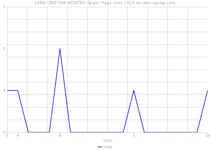 LARA CRISTINA MONTES (Spain) Page visits 2024 
