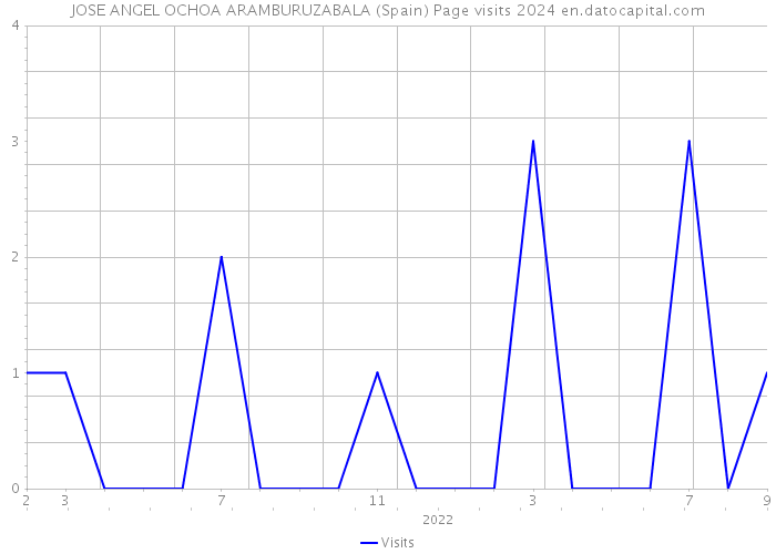 JOSE ANGEL OCHOA ARAMBURUZABALA (Spain) Page visits 2024 