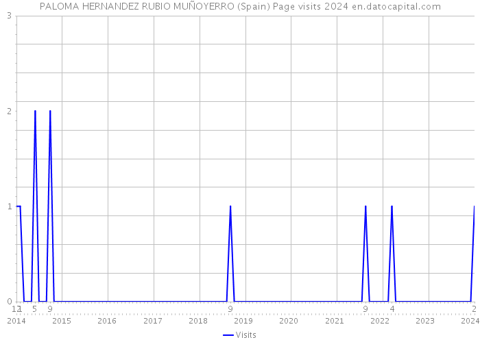 PALOMA HERNANDEZ RUBIO MUÑOYERRO (Spain) Page visits 2024 