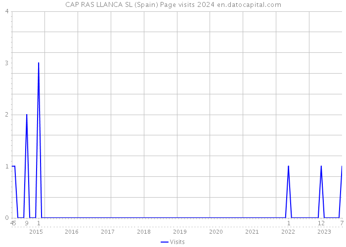 CAP RAS LLANCA SL (Spain) Page visits 2024 