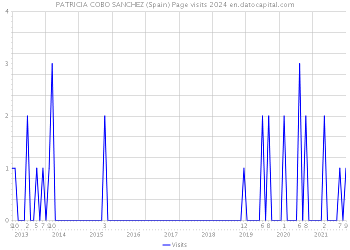 PATRICIA COBO SANCHEZ (Spain) Page visits 2024 