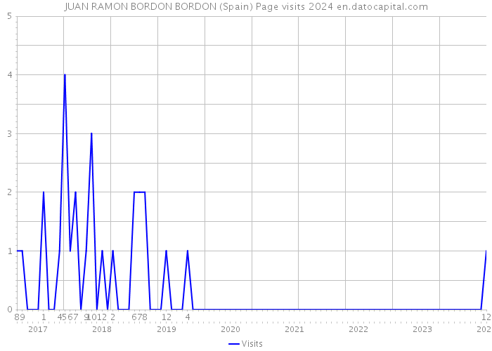 JUAN RAMON BORDON BORDON (Spain) Page visits 2024 