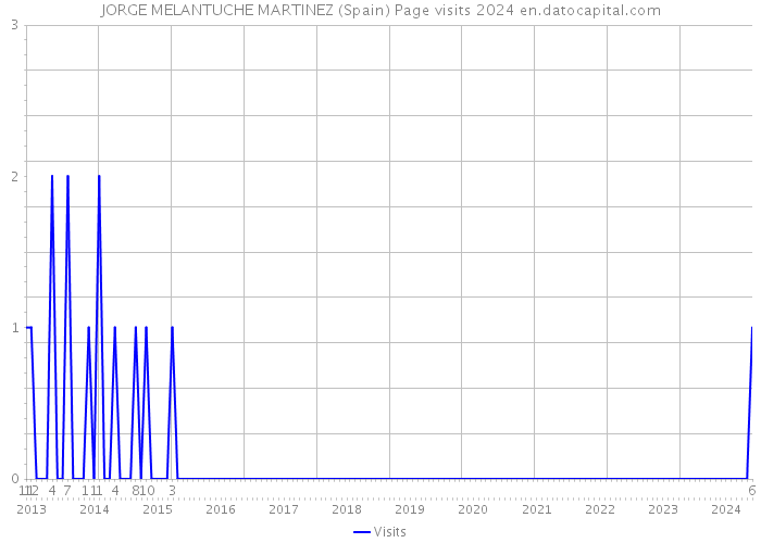 JORGE MELANTUCHE MARTINEZ (Spain) Page visits 2024 