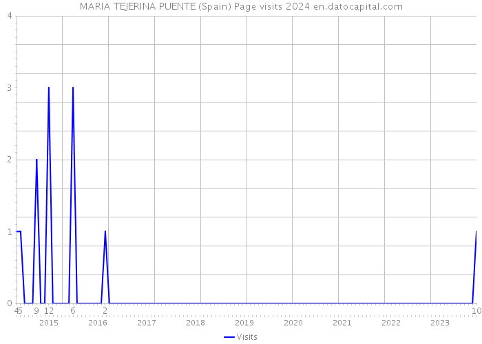 MARIA TEJERINA PUENTE (Spain) Page visits 2024 