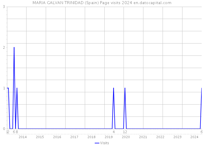 MARIA GALVAN TRINIDAD (Spain) Page visits 2024 