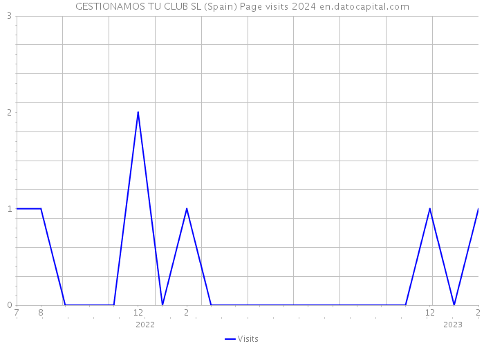 GESTIONAMOS TU CLUB SL (Spain) Page visits 2024 