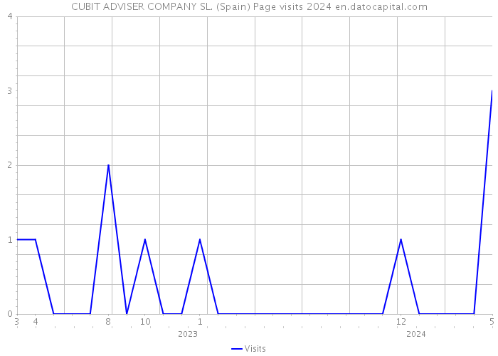 CUBIT ADVISER COMPANY SL. (Spain) Page visits 2024 