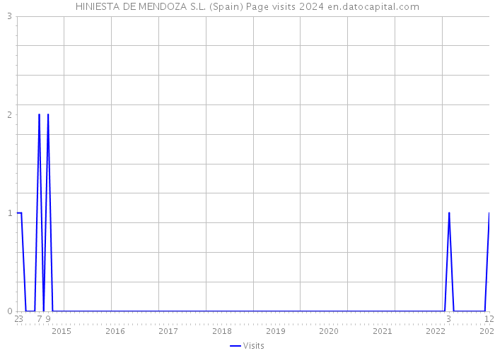 HINIESTA DE MENDOZA S.L. (Spain) Page visits 2024 