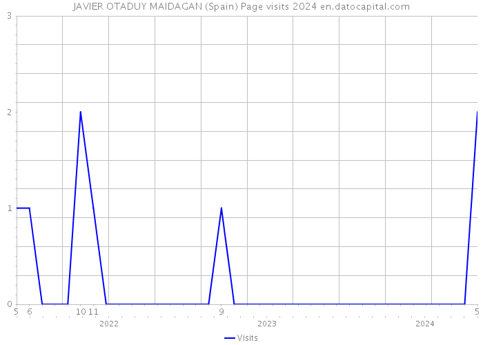JAVIER OTADUY MAIDAGAN (Spain) Page visits 2024 