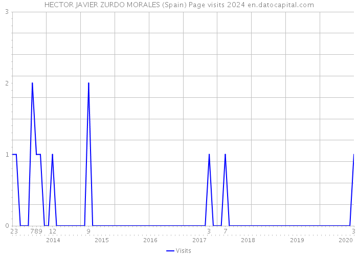 HECTOR JAVIER ZURDO MORALES (Spain) Page visits 2024 
