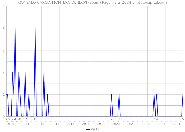 GONZALO GARCIA MONTERO DENEGRI (Spain) Page visits 2024 