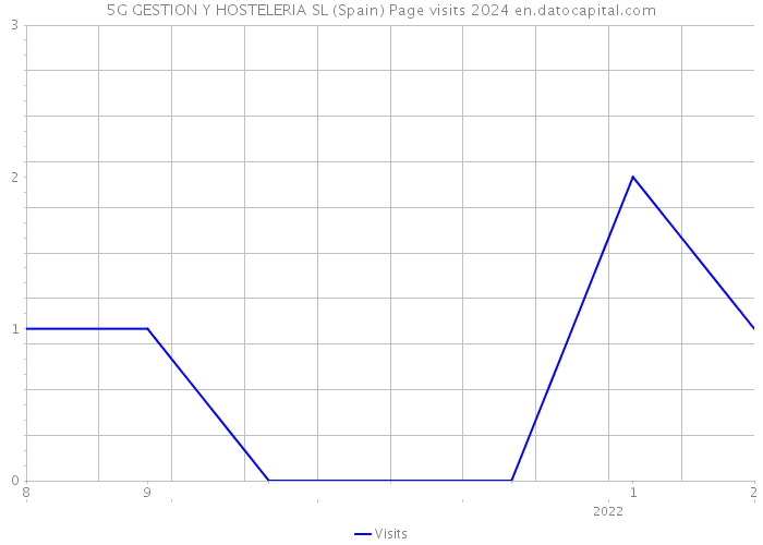 5G GESTION Y HOSTELERIA SL (Spain) Page visits 2024 