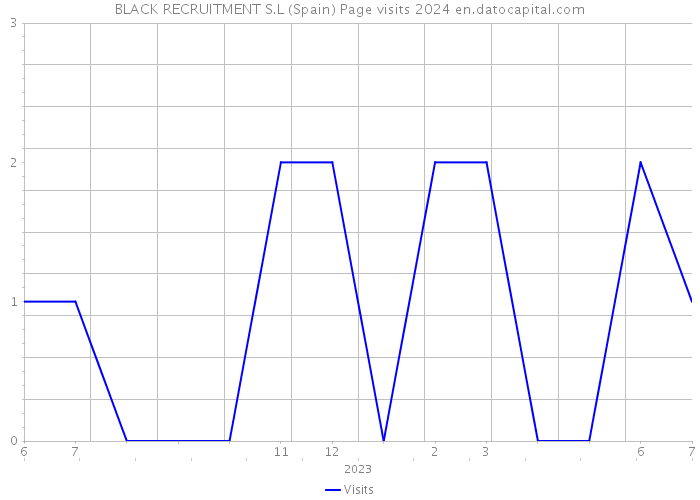 BLACK RECRUITMENT S.L (Spain) Page visits 2024 