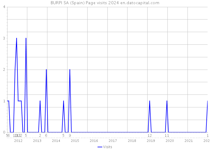 BURPI SA (Spain) Page visits 2024 