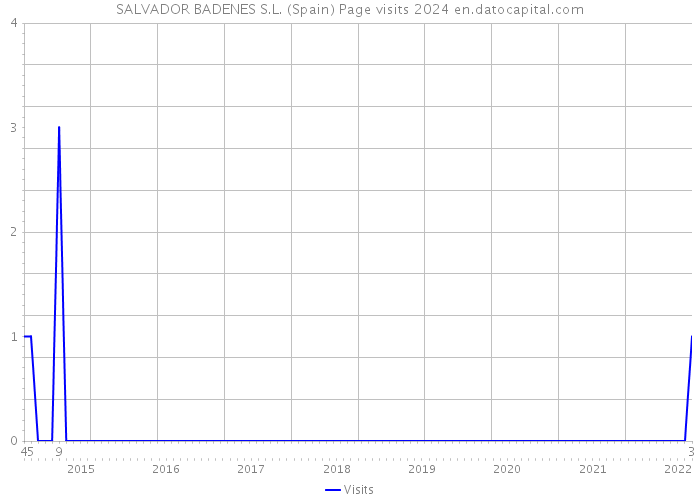 SALVADOR BADENES S.L. (Spain) Page visits 2024 