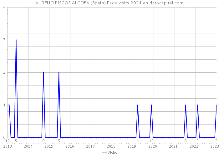 AURELIO RISCOS ALCOBA (Spain) Page visits 2024 