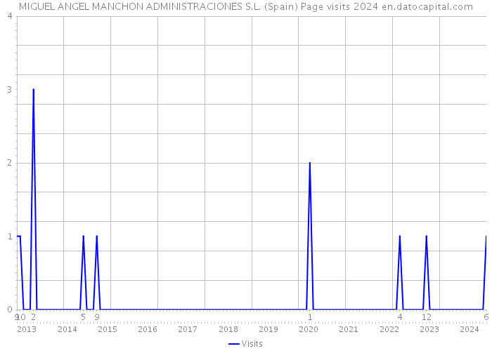 MIGUEL ANGEL MANCHON ADMINISTRACIONES S.L. (Spain) Page visits 2024 