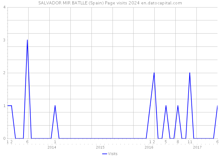 SALVADOR MIR BATLLE (Spain) Page visits 2024 