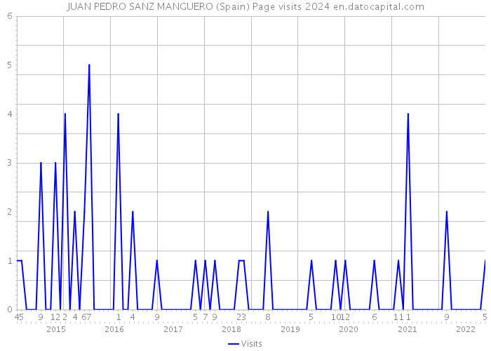 JUAN PEDRO SANZ MANGUERO (Spain) Page visits 2024 