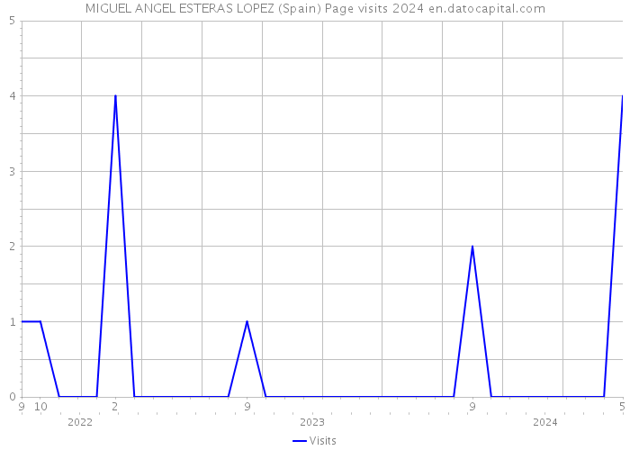 MIGUEL ANGEL ESTERAS LOPEZ (Spain) Page visits 2024 