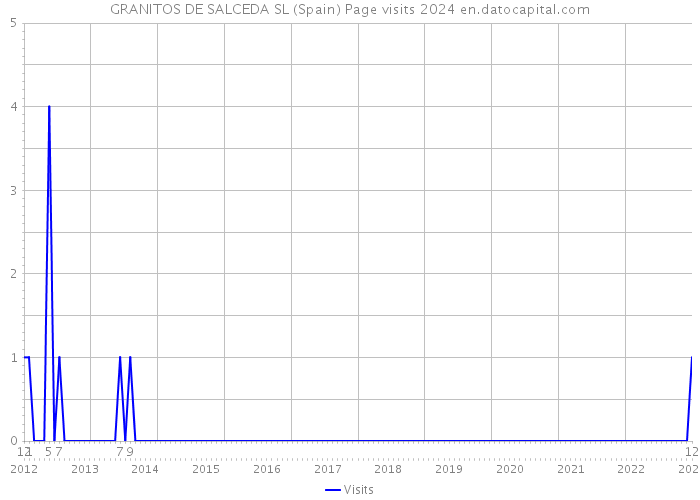 GRANITOS DE SALCEDA SL (Spain) Page visits 2024 