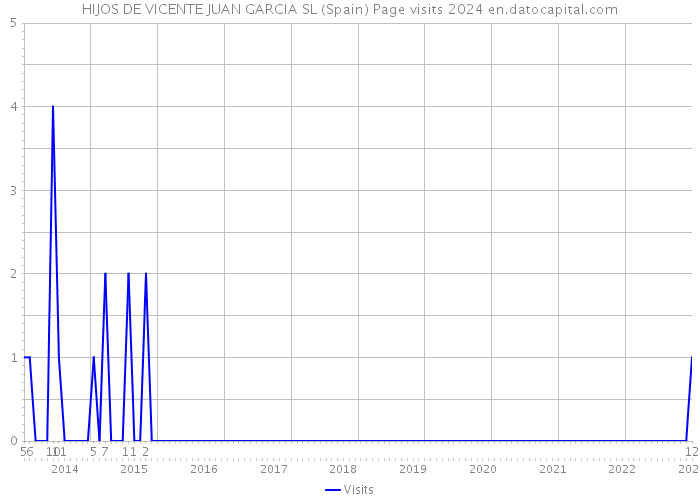 HIJOS DE VICENTE JUAN GARCIA SL (Spain) Page visits 2024 