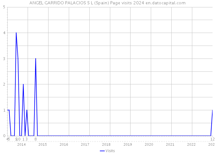ANGEL GARRIDO PALACIOS S L (Spain) Page visits 2024 