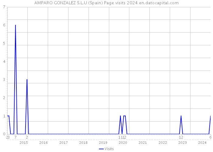 AMPARO GONZALEZ S.L.U (Spain) Page visits 2024 