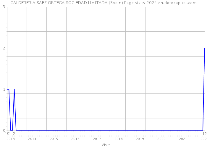 CALDERERIA SAEZ ORTEGA SOCIEDAD LIMITADA (Spain) Page visits 2024 