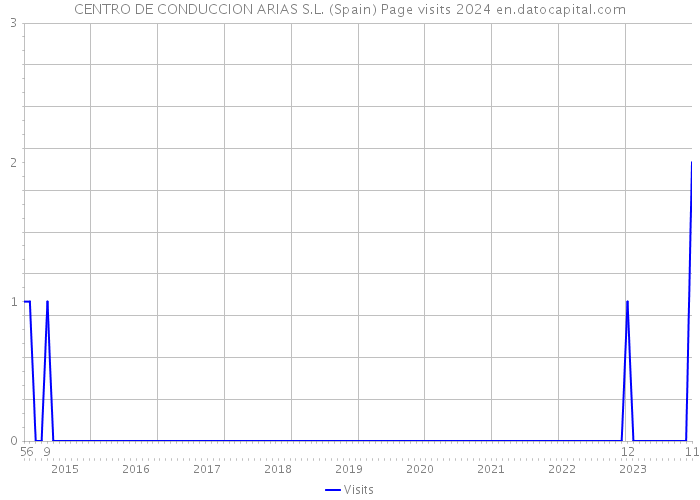 CENTRO DE CONDUCCION ARIAS S.L. (Spain) Page visits 2024 