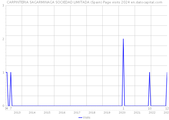 CARPINTERIA SAGARMINAGA SOCIEDAD LIMITADA (Spain) Page visits 2024 