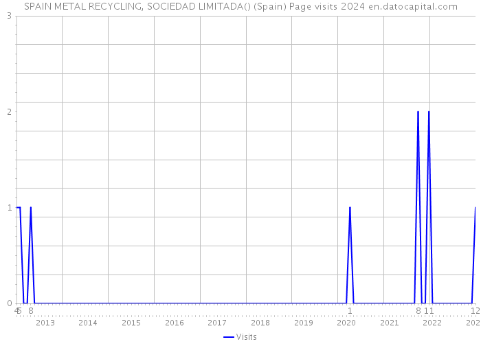 SPAIN METAL RECYCLING, SOCIEDAD LIMITADA() (Spain) Page visits 2024 