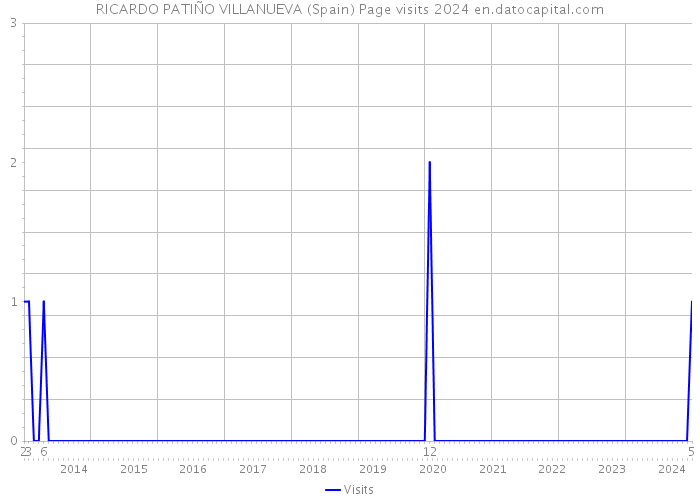 RICARDO PATIÑO VILLANUEVA (Spain) Page visits 2024 