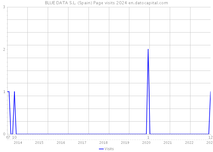 BLUE DATA S.L. (Spain) Page visits 2024 