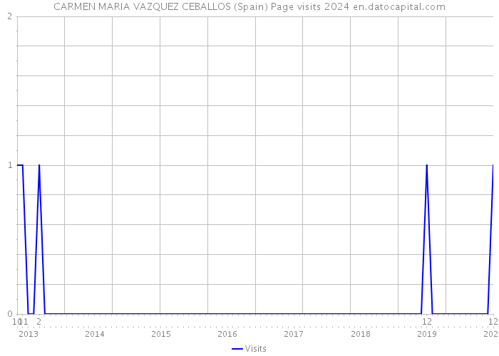 CARMEN MARIA VAZQUEZ CEBALLOS (Spain) Page visits 2024 