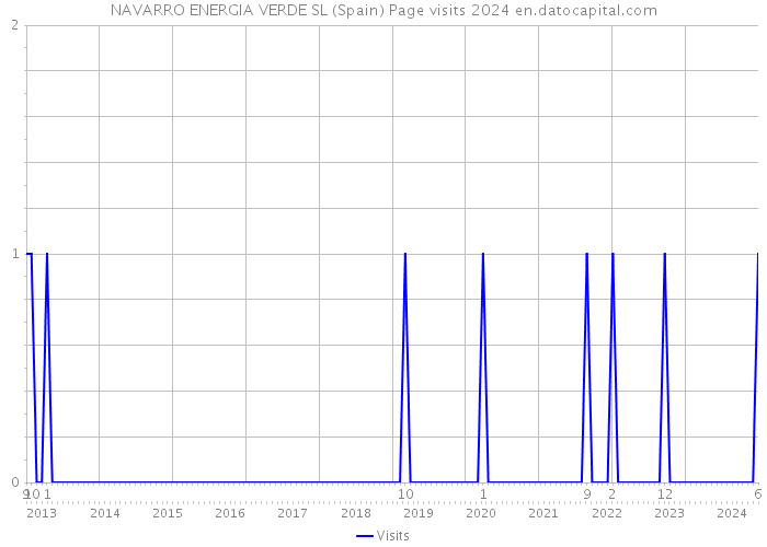 NAVARRO ENERGIA VERDE SL (Spain) Page visits 2024 