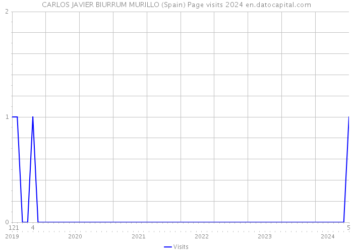 CARLOS JAVIER BIURRUM MURILLO (Spain) Page visits 2024 