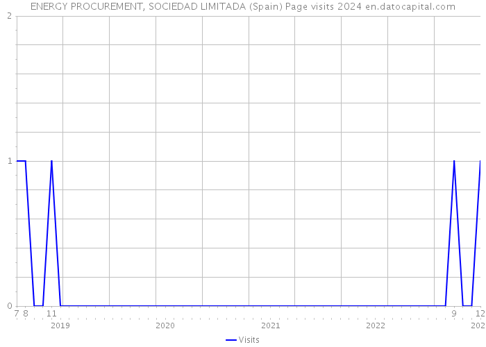 ENERGY PROCUREMENT, SOCIEDAD LIMITADA (Spain) Page visits 2024 