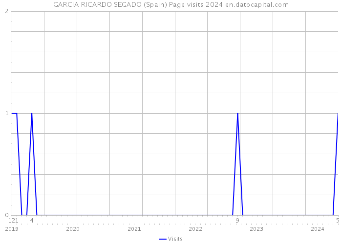 GARCIA RICARDO SEGADO (Spain) Page visits 2024 