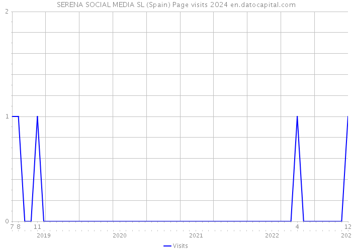 SERENA SOCIAL MEDIA SL (Spain) Page visits 2024 