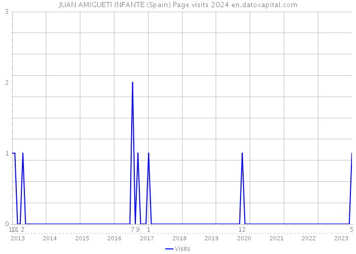 JUAN AMIGUETI INFANTE (Spain) Page visits 2024 