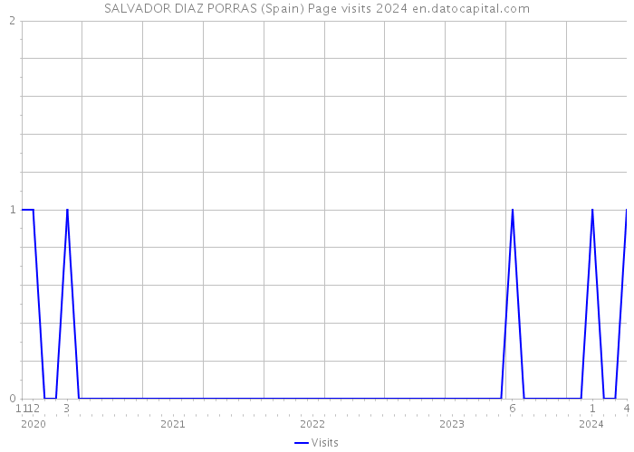 SALVADOR DIAZ PORRAS (Spain) Page visits 2024 