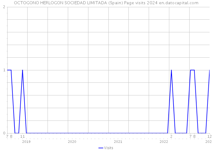 OCTOGONO HERLOGON SOCIEDAD LIMITADA (Spain) Page visits 2024 