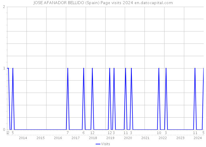 JOSE AFANADOR BELLIDO (Spain) Page visits 2024 