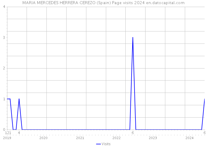 MARIA MERCEDES HERRERA CEREZO (Spain) Page visits 2024 