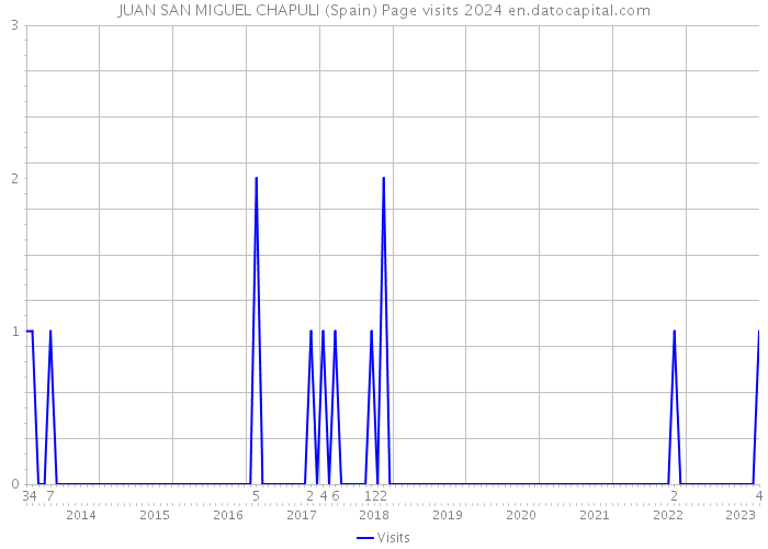 JUAN SAN MIGUEL CHAPULI (Spain) Page visits 2024 