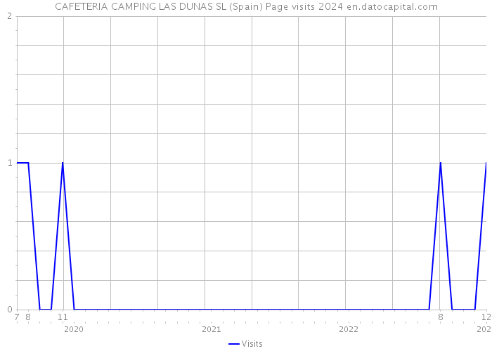 CAFETERIA CAMPING LAS DUNAS SL (Spain) Page visits 2024 