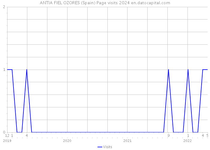 ANTIA FIEL OZORES (Spain) Page visits 2024 