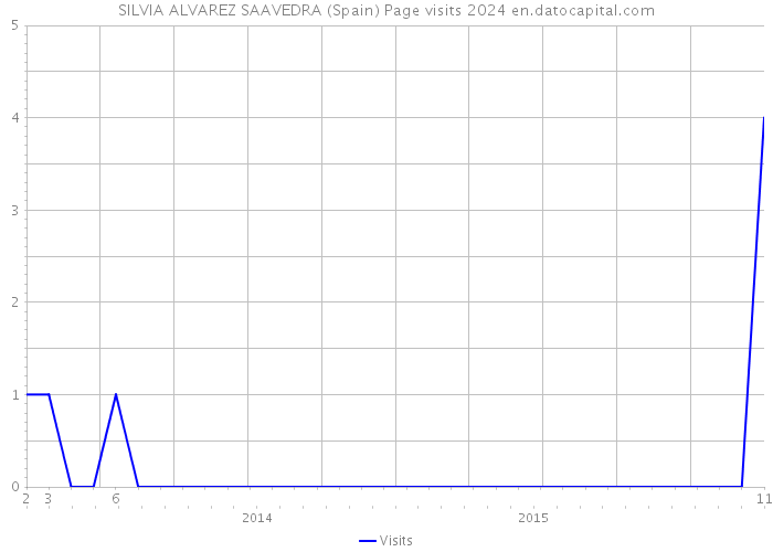SILVIA ALVAREZ SAAVEDRA (Spain) Page visits 2024 