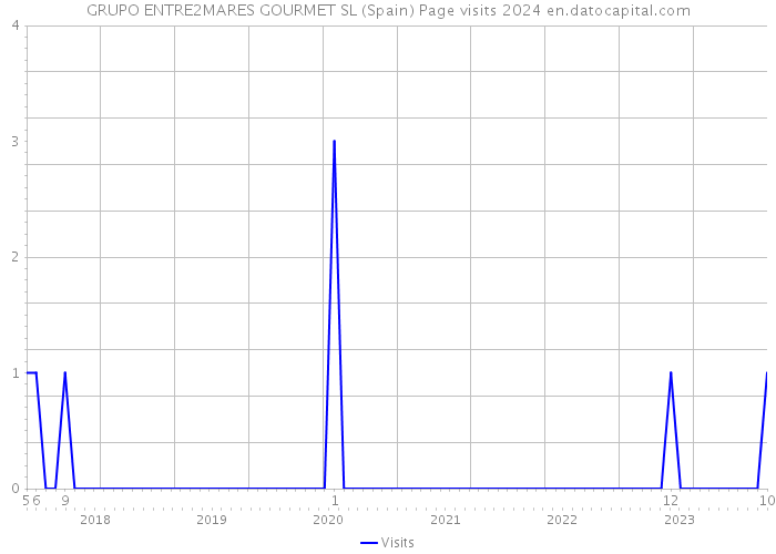 GRUPO ENTRE2MARES GOURMET SL (Spain) Page visits 2024 